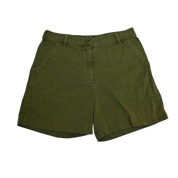 J. Crew Women's 6 Army Green Cargo Shorts - Picture 1 of 10